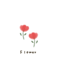 Watercolor. Flowers. White.