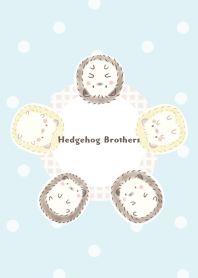 Hedgehog Brothers -blue- dot