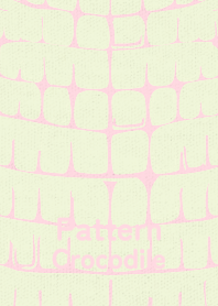 Pattern Crocodile WHT lily