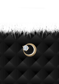 black quilting coordination moon charm