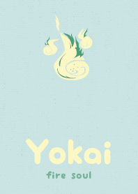 Yokai fire soul  spring sky