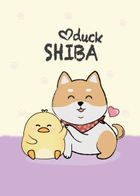 Shiba and Duck.