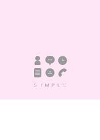 シンプル（white pink)V.231