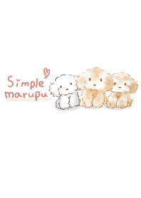 Sederhana Pudel mainan Maltese Mix