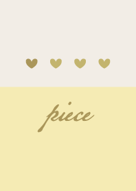 Butter yellow.Heart