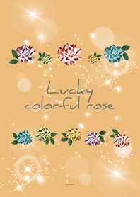 オレンジ : 全運気UP カラフルローズ