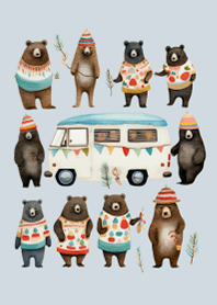 Bears and Campervan