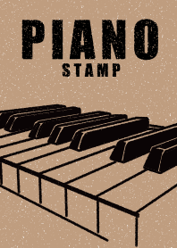 シンプルなピアノのスタンプ風素材3