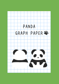 PANDA GRAPH PAPER/GREEN/YELLOW