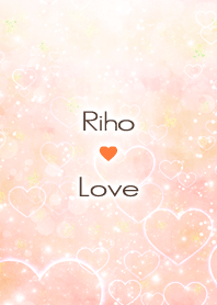 Riho Love Heart name Orange