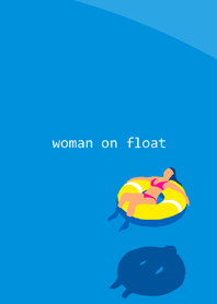 woman on float