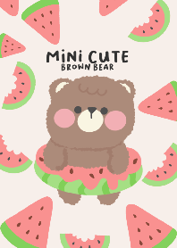 mini cute brown bear