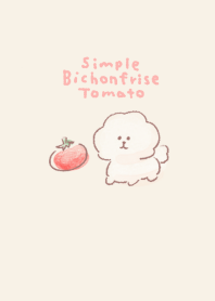 Simple Bichon Frise Tomato Beige