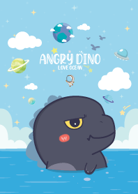 Angry Dino On The Sea Cutie