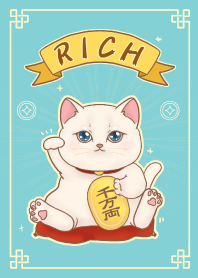 The maneki-neko (fortune cat)  rich 89