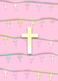 Kawaii pink cross