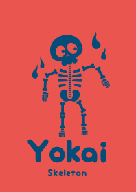 Yokai skeleton Popopy Red