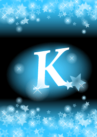 K-Initial- Light blue star