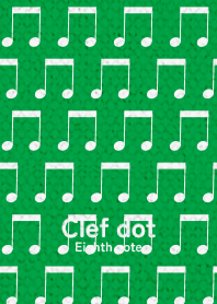 八分音符ドット柄 ver.深緑