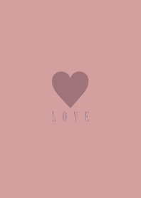 Dusky Pink Heart-LOVE 3