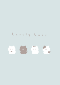 4 whisker cats/light blue LB