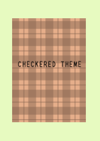 DUSTY ORANGE CHECKERED THEME-YELLOW GR