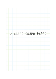 2 COLOR GRAPH PAPER/BLUE&GREEN/WHITE