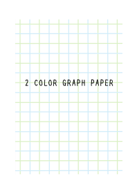 2 COLOR GRAPH PAPER-BLUE&GREEN-WHITE
