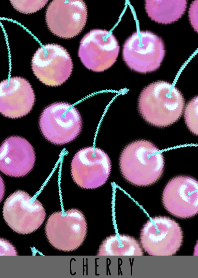 オトナ水彩画:チェリーブラックピンク