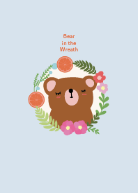 Bear in the wreath