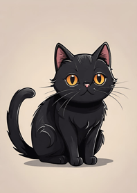 Kucing hitam super lucu qd21i