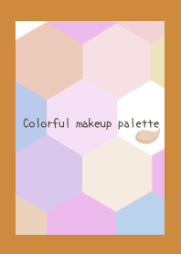 Colorful makeup palette-BROWN-ORANGE