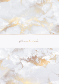 Marble x Gold Standard #ホワイト