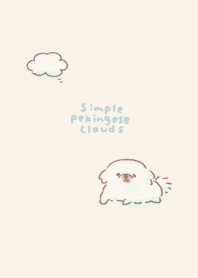 Simple Pekingese Clouds Beige