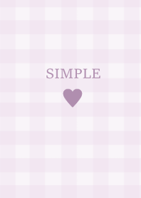 SIMPLE HEART (check purple)