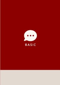 Simple&Basic - Wine Red & Beige