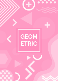 Geometric Rich Flat Carnation Pink
