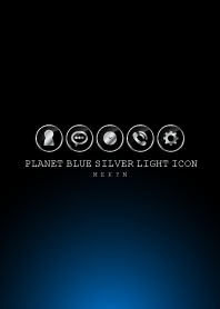 SILVER LIGHT ICON THEME -Planet Blue-
