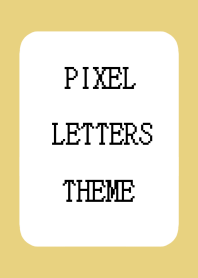 PIXEL LETTERS THEMEj-DUSTY YELLOW