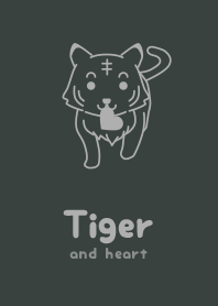Tiger & heart Off -black