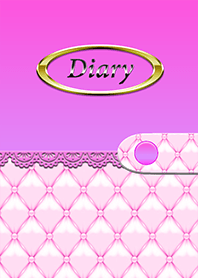 キルティングレースピンクダイアリー