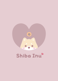 Shiba Inu2 Sunflower [pink]