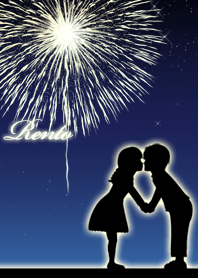 れんと用見つめ合う恋人同士の夏#cool