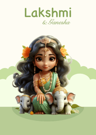 Lakshmi & Ganesha for Wednesday