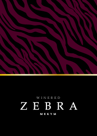 ZEBRA -WINE RED-