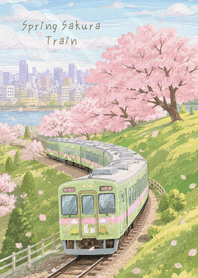 Spring Sakura Train