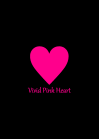 Vivid Pink Heart & Black.