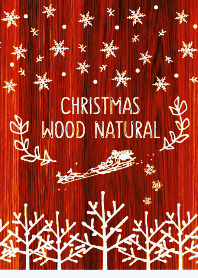Christmas Wood Natural !!