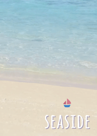 海辺 ヨット'パープル'