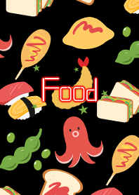 Colorful food 2 -Black-